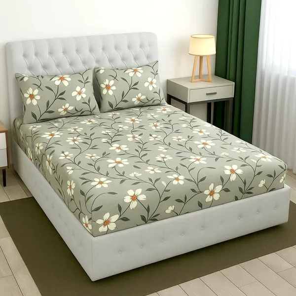 Multicolor_Cotton_Bedsheet_With_Pillow_Covers