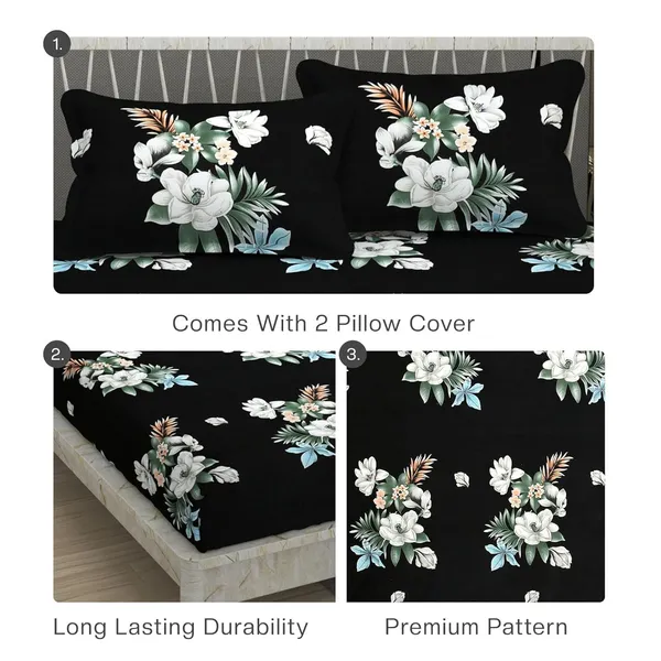 Multicolor_Cotton_Bedsheet_With_Pillow_Covers