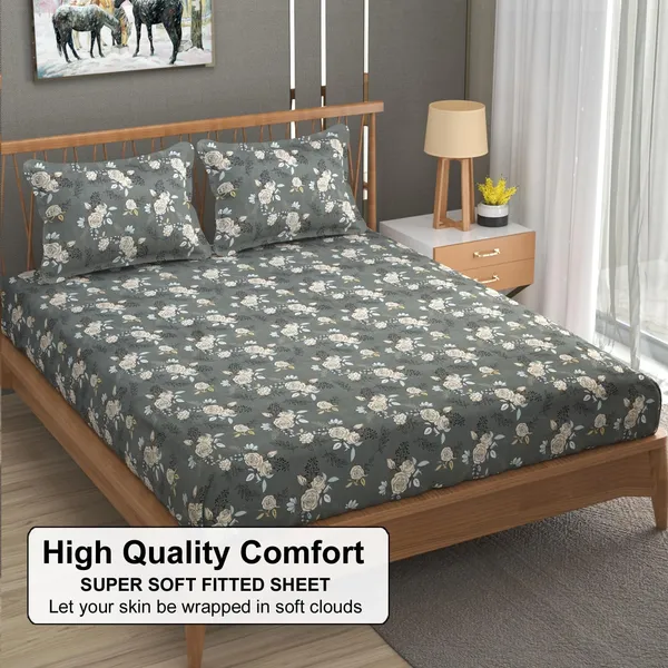 Multicolor_Cotton_Bedsheet_With_Pillow_Covers