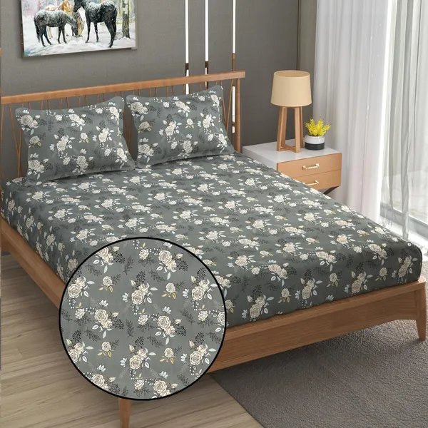 Multicolor_Cotton_Bedsheet_With_Pillow_Covers