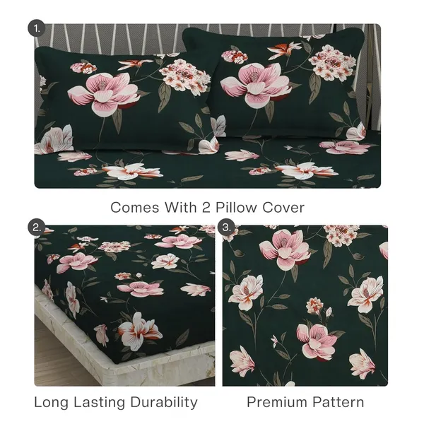 Multicolor_Cotton_Bedsheet_With_Pillow_Covers