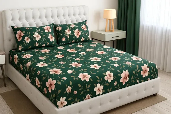 Multicolor_Cotton_Bedsheet_With_Pillow_Covers