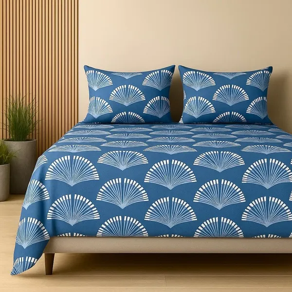 Multicolor_Cotton_Bedsheet_With_Pillow_Covers