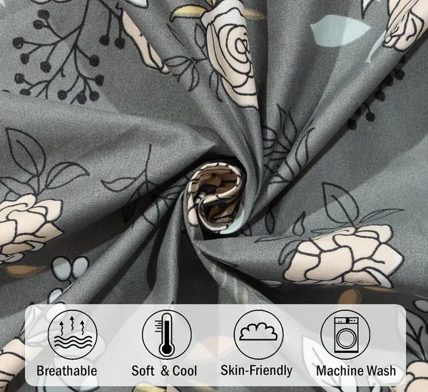 Multicolor_Microfiber_Fitted_Bedsheet_With_Pillow_Covers