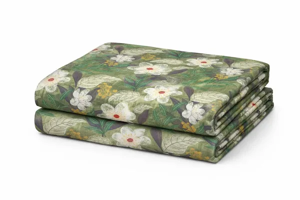 Multicolor_Microfiber_Fitted_Bedsheet_With_Pillow_Covers