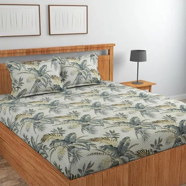 Multicolor_Microfiber_Fitted_Bedsheet_With_Pillow_Covers
