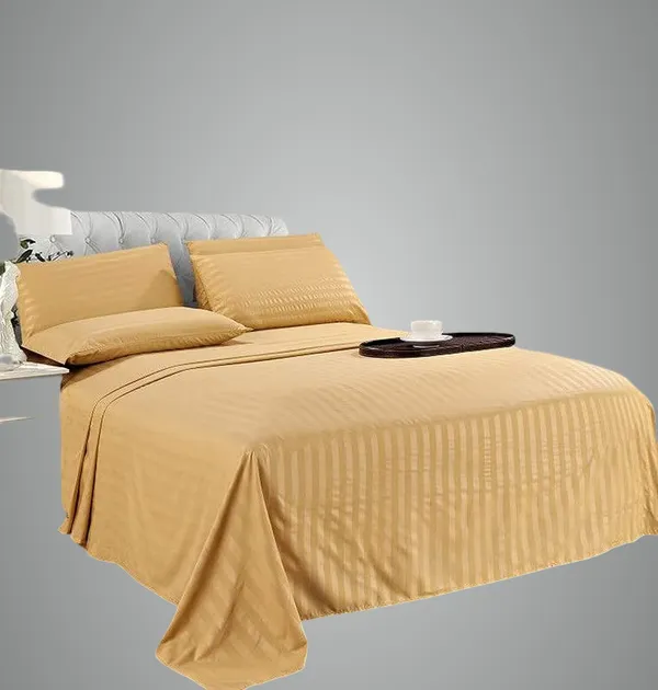 Yellow_Cotton_Striped_Bedsheet_With_Pillow_Covers