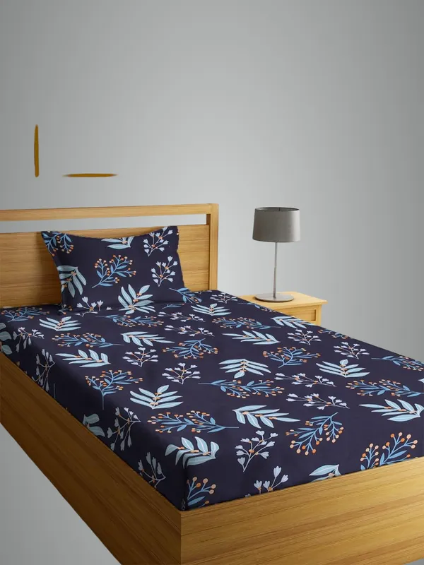Multicolor_Cotton_Single_Bedsheet_With_Pillow_Cover