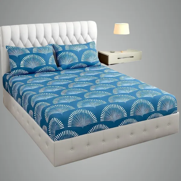 Multicolor_Cotton_Bedsheet_With_Pillow_Covers