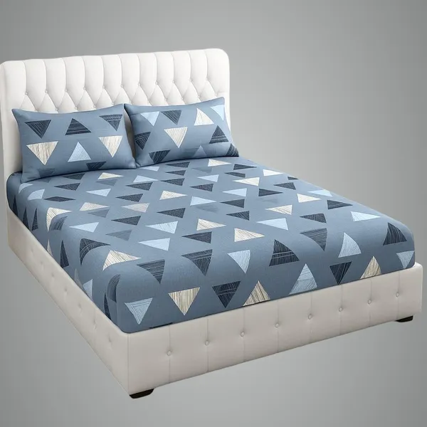 Multicolor_Cotton_Bedsheet_With_Pillow_Covers