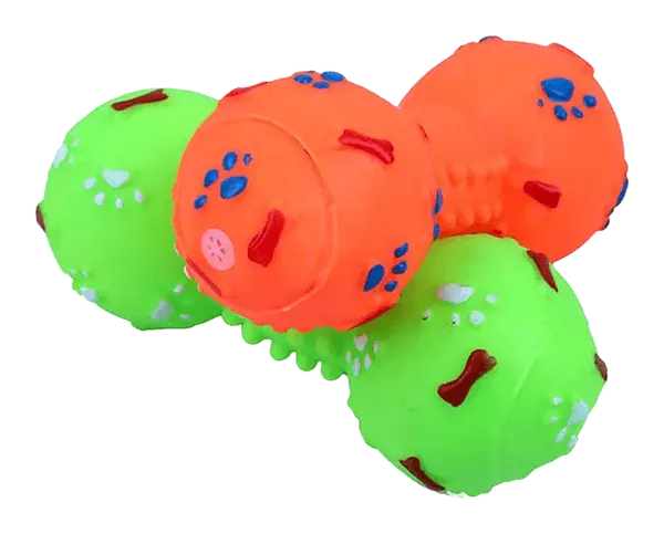 Multicolor_Dumbbell_Shape_Chew_Toys_For_Dog_(16Cm_X_6Cm_X_6Cm)_(Pack_Of_2)