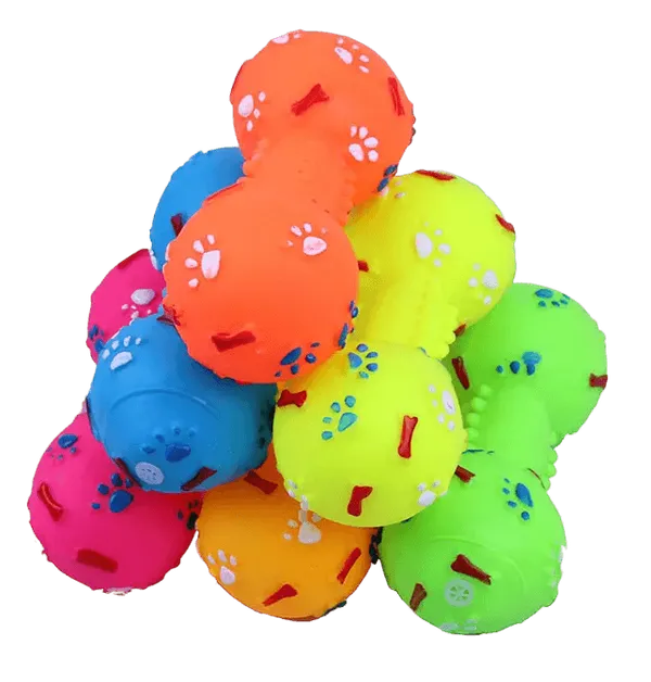 Multicolor_Dumbbell_Shape_Chew_Toys_For_Dog_(16Cm_X_6Cm_X_6Cm)_(Pack_Of_2)