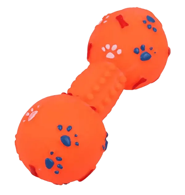 Multicolor_Dumbbell_Shape_Chew_Toys_For_Dog_(16Cm_X_6Cm_X_6Cm)_(Pack_Of_2)