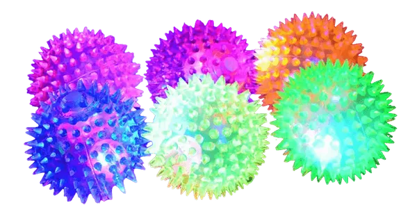 Multicolor_Spike_Balls_With_Led_Lights_For_Dog_(Pack_Of_3)