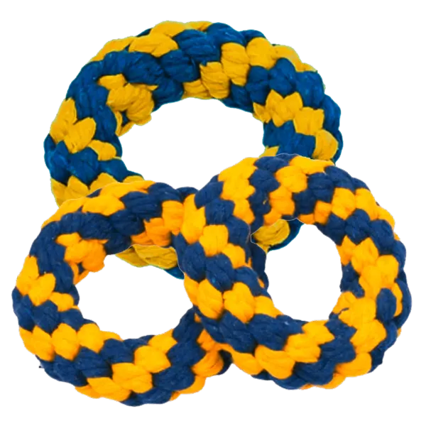 Multicolor_Indestructible_Rope_Rings_For_Pet_13Cm_X_4Cm_X_4Cm_(Pack_Of_3)