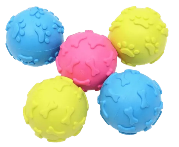 Multicolor_Paw_Or_Woof_Pattern_Balls_With_Sound_For_Pets_(Pack_Of_3)