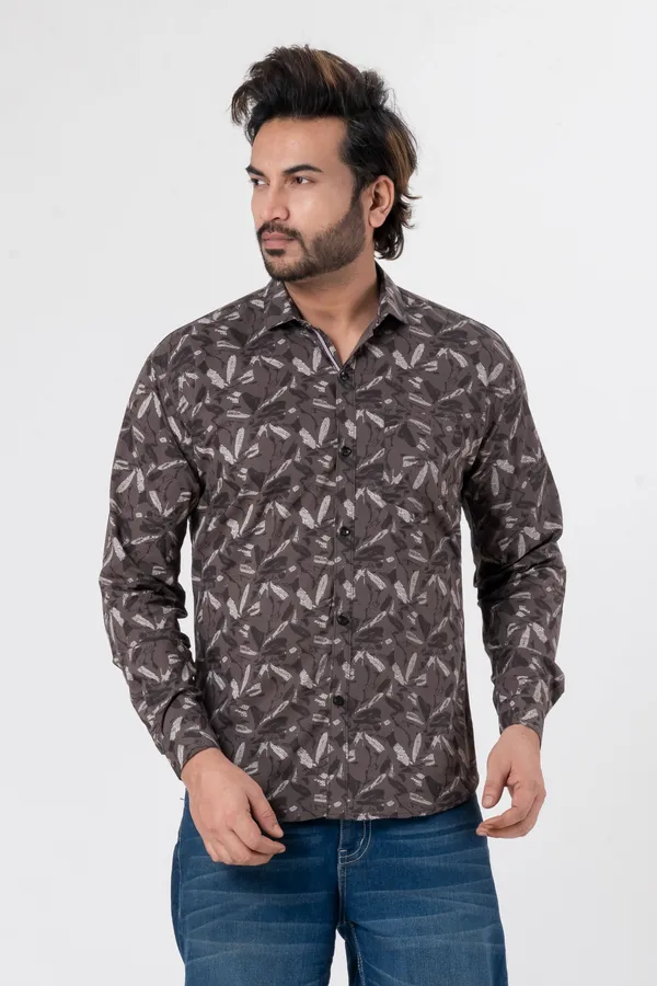 Light_Brown_100%_Cotton_Casual_Shirt_For_Men
