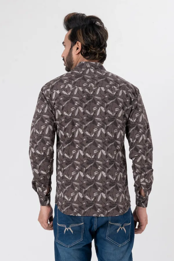 Light_Brown_100%_Cotton_Casual_Shirt_For_Men