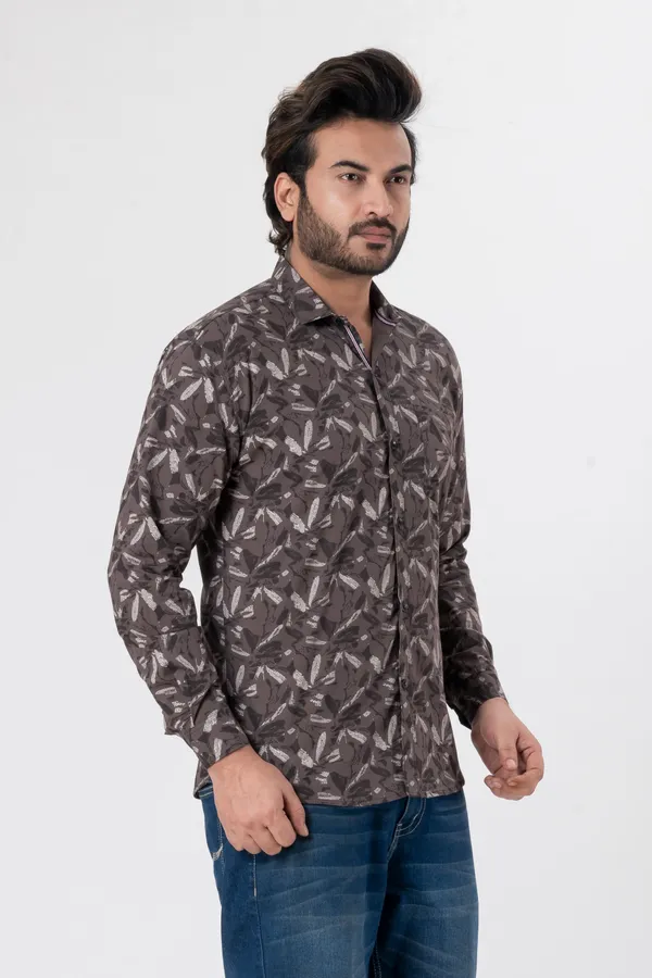 Light_Brown_100%_Cotton_Casual_Shirt_For_Men
