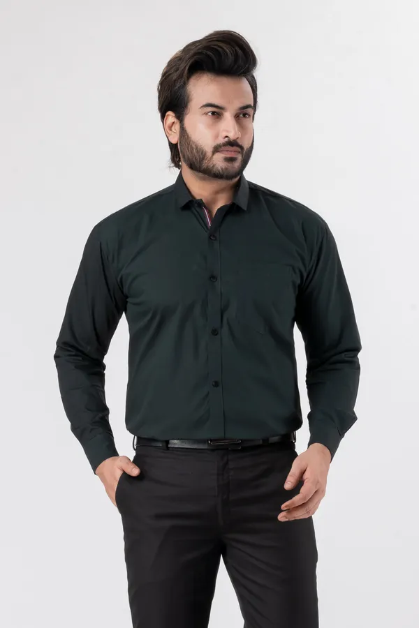Parrot_Green_100%_Cotton_Casual_Shirt_For_Men