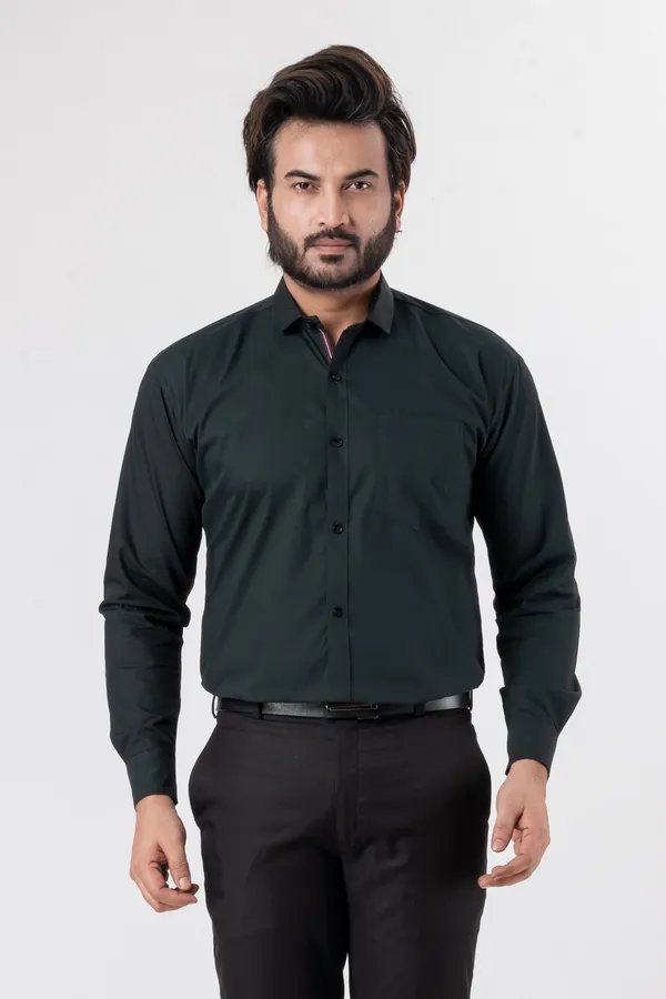Parrot_Green_100%_Cotton_Casual_Shirt_For_Men