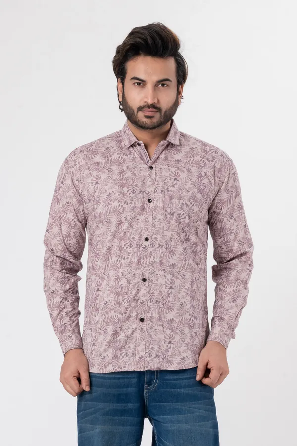 Light_Pink_100%_Cotton_Casual_Shirt_For_Men