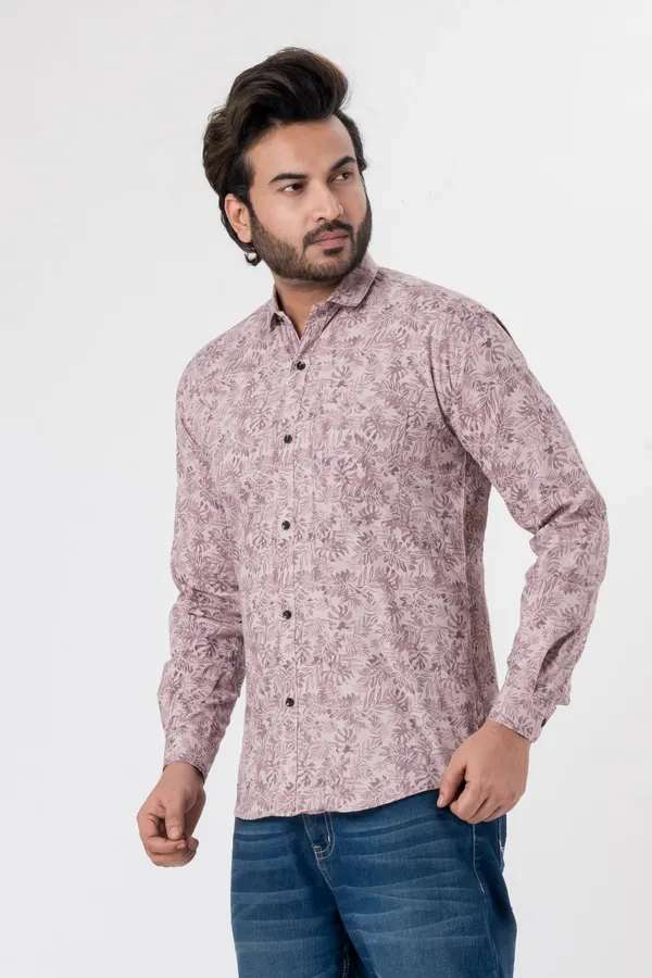 Light_Pink_100%_Cotton_Casual_Shirt_For_Men
