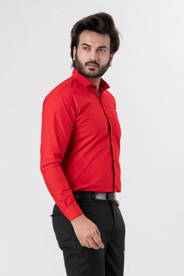 Red_100%_Cotton_Casual_Shirt_For_Men