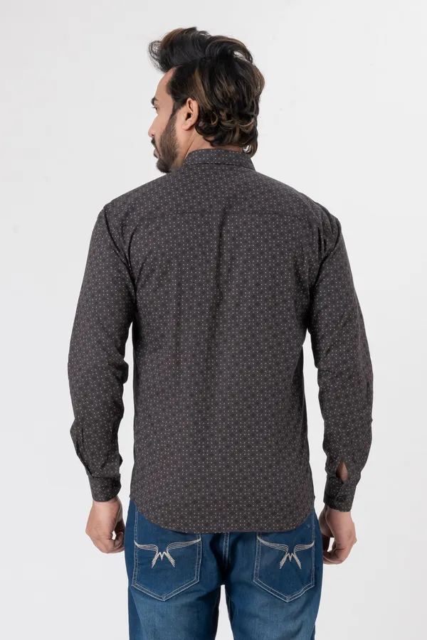 Grey_100%_Cotton_Casual_Shirt_For_Men