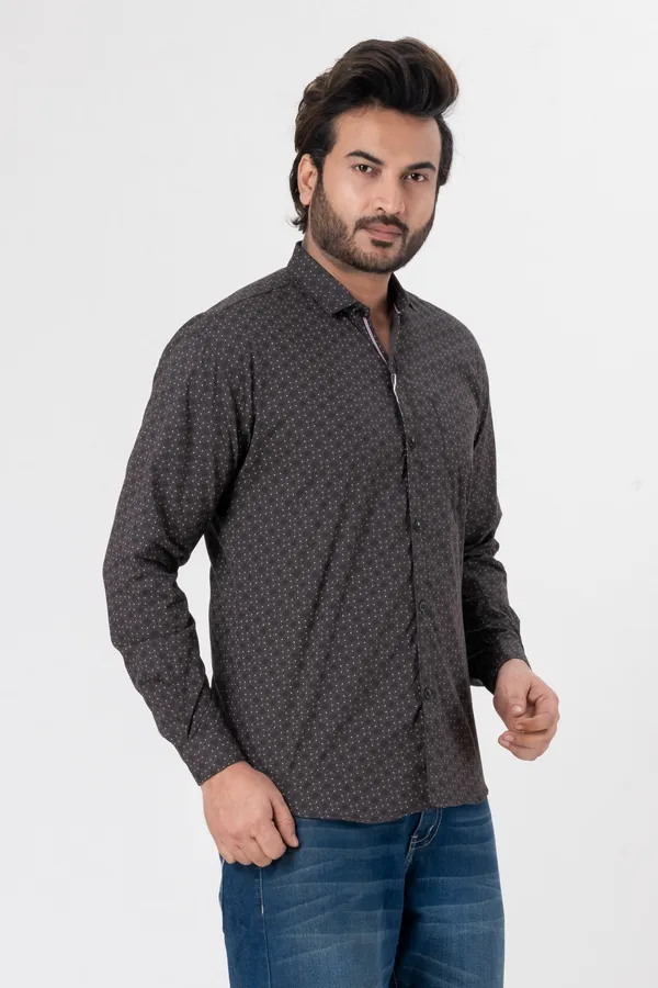 Grey_100%_Cotton_Casual_Shirt_For_Men