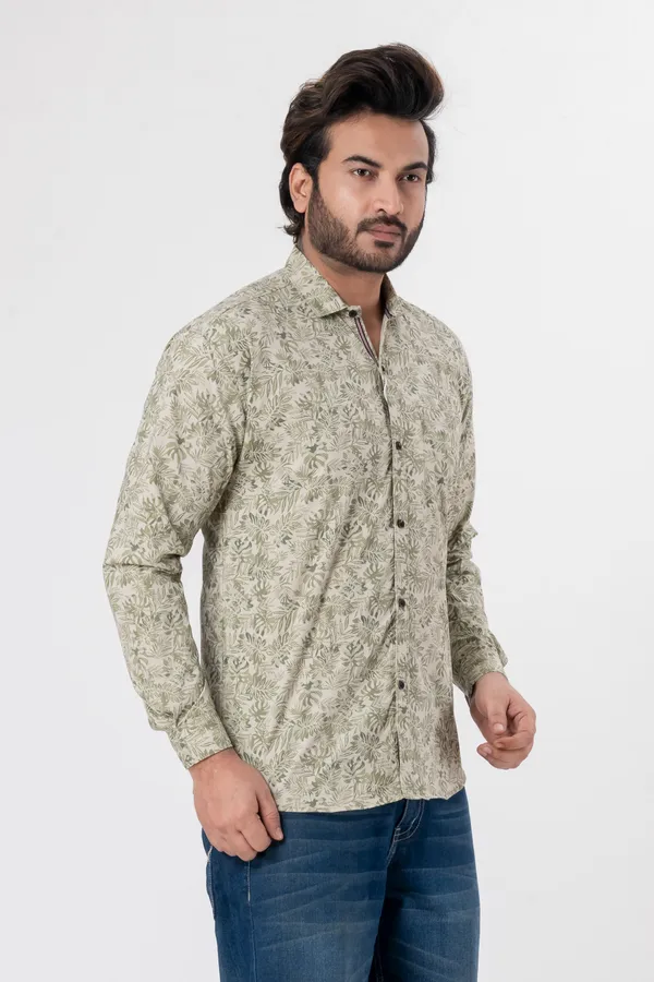 Light_Green_100%_Cotton_Casual_Shirt_For_Men