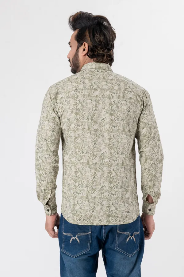 Light_Green_100%_Cotton_Casual_Shirt_For_Men