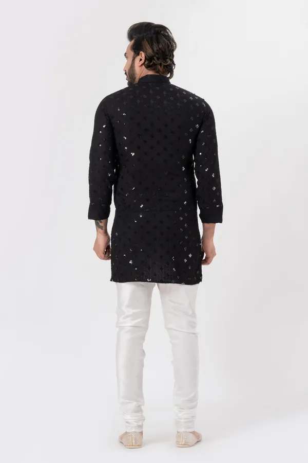 Black_Rayon_Casual_Kurta_For_Men
