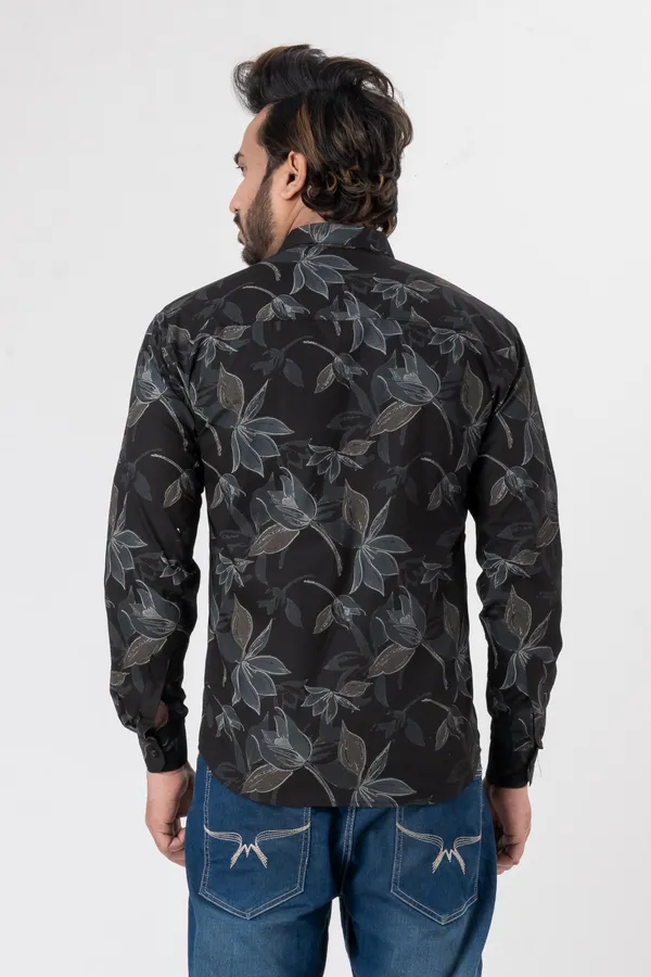 Black_100%_Cotton_Casual_Shirt_For_Men