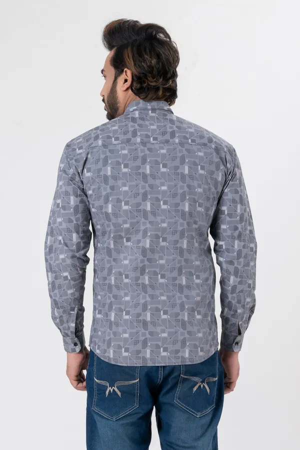 Grey_100%_Cotton_Casual_Shirt_For_Men
