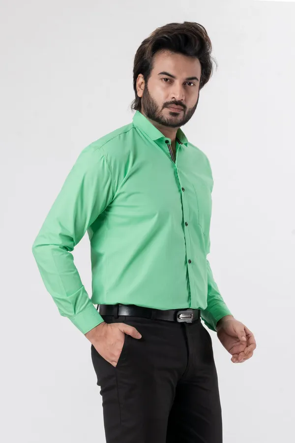 Light_Green_100%_Cotton_Casual_Shirt_For_Men
