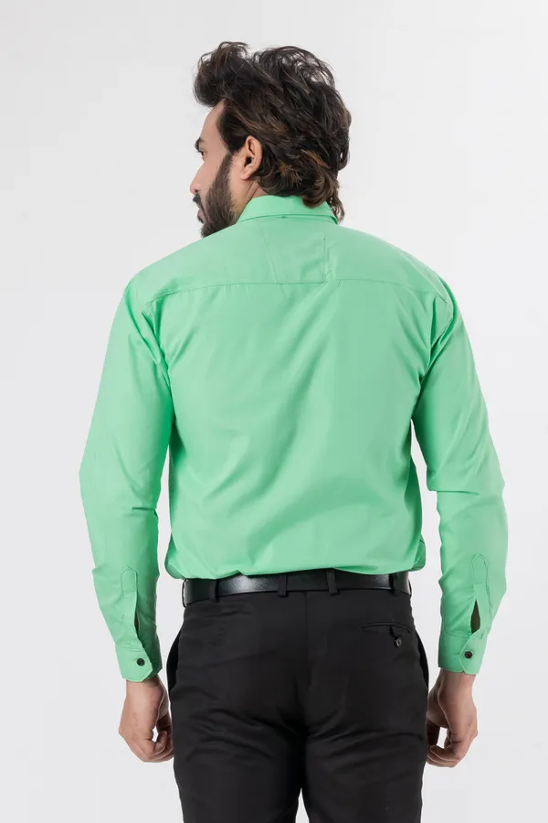 Light_Green_100%_Cotton_Casual_Shirt_For_Men