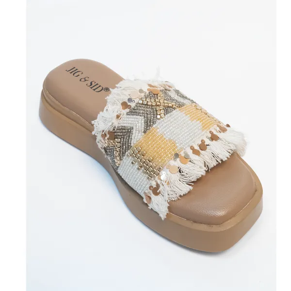 Beige_Synthetic_Leather_Wedges_For_Women