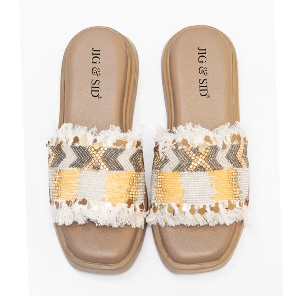Beige_Synthetic_Leather_Wedges_For_Women