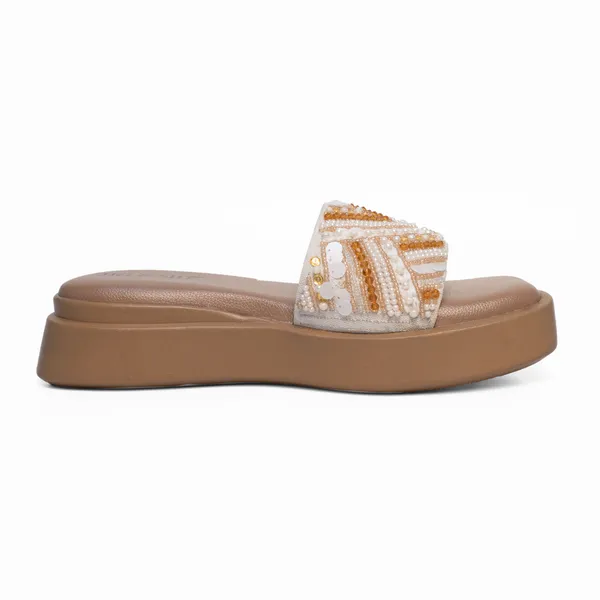 Beige_Synthetic_Leather_Wedges_For_Women