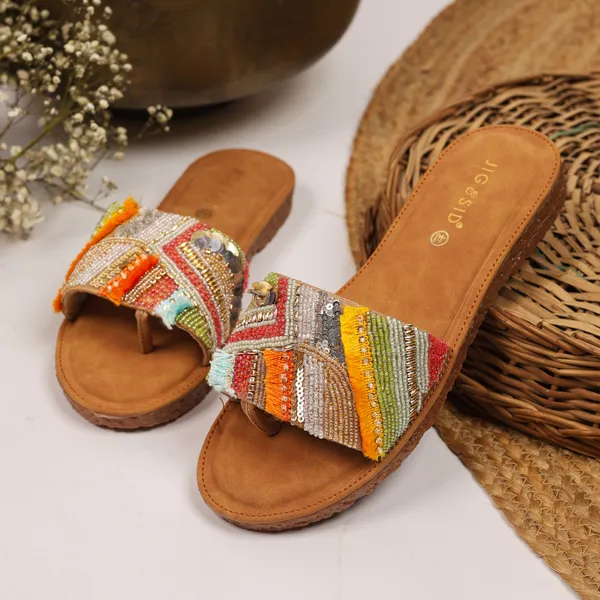 Brown_Synthetic_Leather_Flats_For_Women