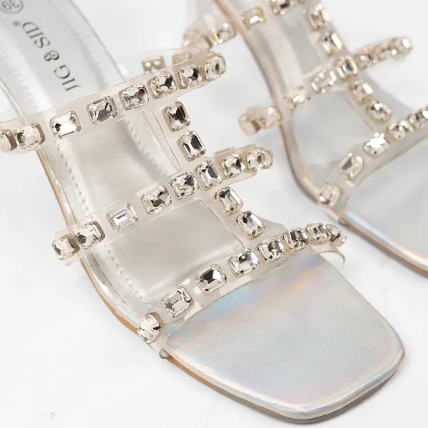 Silver_Synthetic_Leather_Heels_For_Women