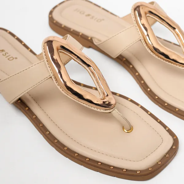 White_Synthetic_Leather_Flats_For_Women