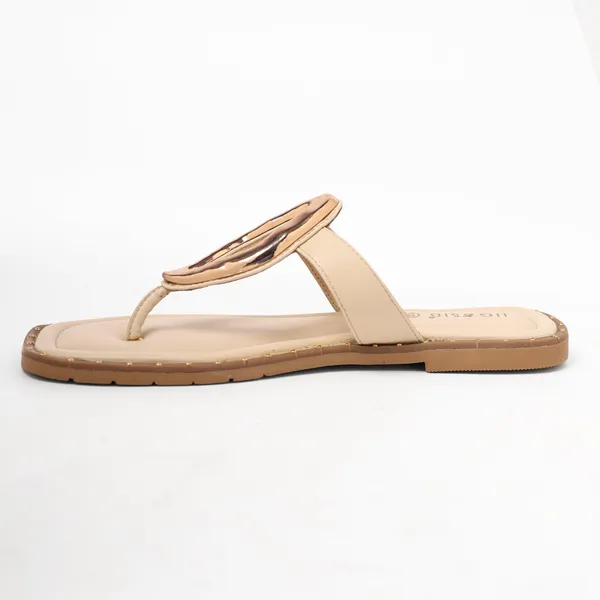 White_Synthetic_Leather_Flats_For_Women