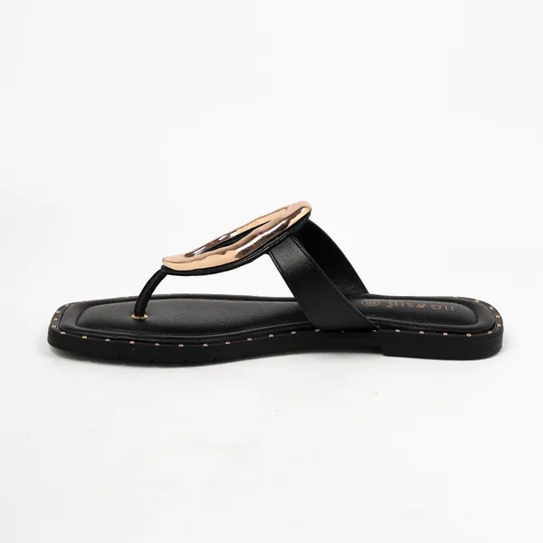 Black_Synthetic_Leather_Flats_For_Women