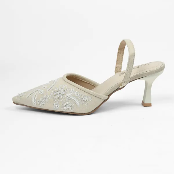 White_Synthetic_Leather_Heels_For_Women