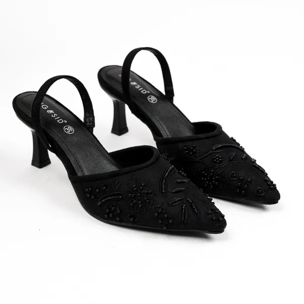 Black_Synthetic_Leather_Heels_For_Women