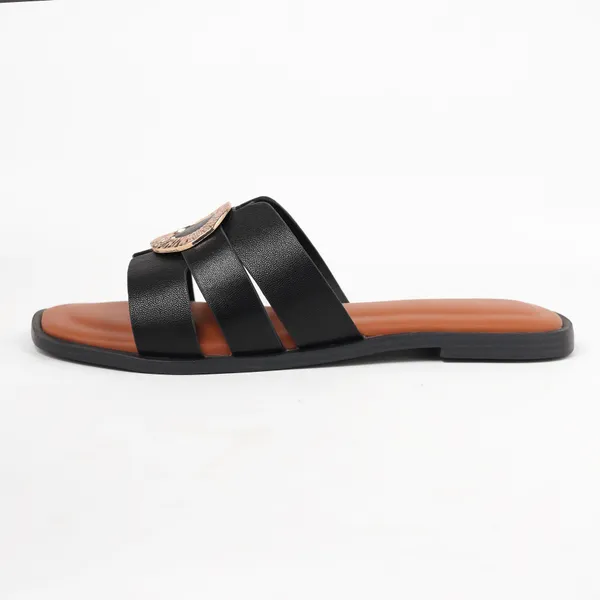 Tan_Synthetic_Leather_Flats_For_Women