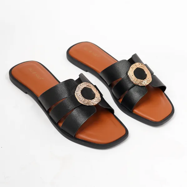 Tan_Synthetic_Leather_Flats_For_Women