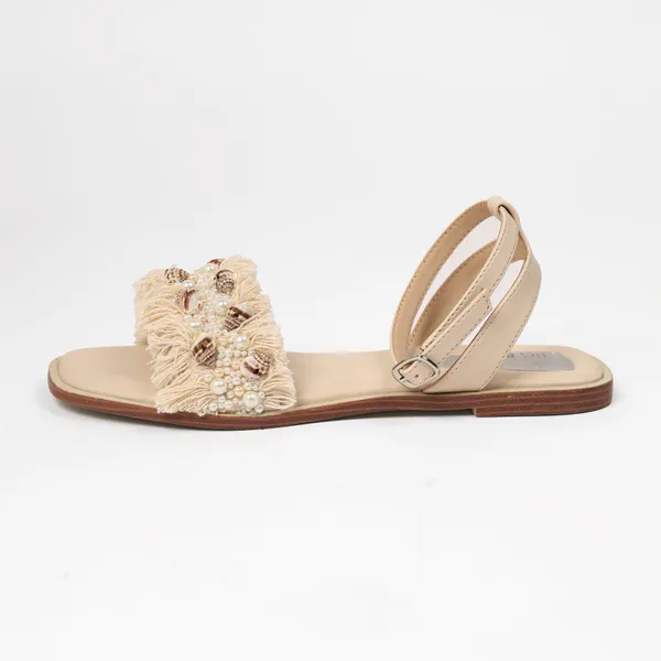 White_Synthetic_Leather_Flats_For_Women